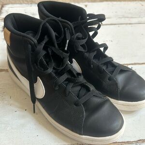 Size nine Nike Court Royale 2 black mid top shoes
